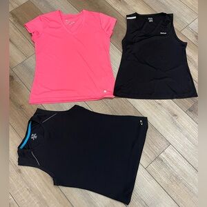 Pink and Black Athletic Tops Set Size M